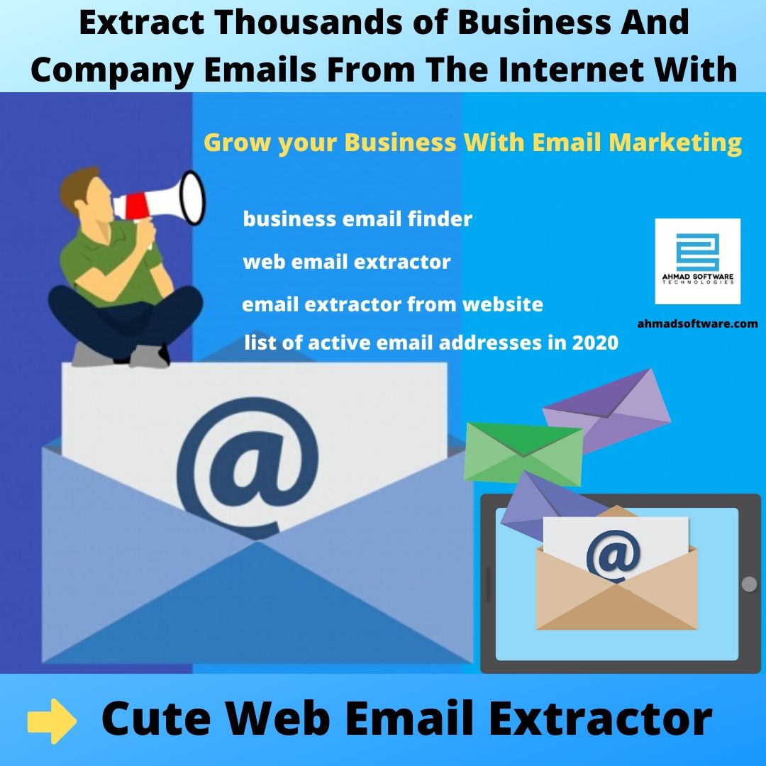 In 2020, Cute Web Email Address Extractor is the most used email extraction tool used to extract valid emails from websites and top search engines for email marketing, email management, business product promotion, and search.